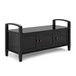 Warm Shaker - Entryway Storage Bench - Black