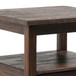 Warm Shaker - End Table - Distressed Charcoal Brown