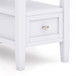 Warm Shaker - Narrow Side Table - White