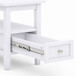 Warm Shaker - Narrow Side Table - White