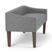 Parris - Upholstered Bench - Pebble Gray