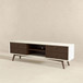 Caroline - White TV Stand Up To 72" - Brown / White