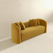 Mason - Mid Century Modern Luxury Tight Back Curvy Couch - Gold