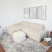 Mar - Sectional Sofa Left Facing - Cream