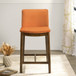 Shannon - Counter Chair - Burnt Orange