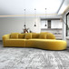 Elijah - Japandi Style Curvy Sectional Sofa - Yellow