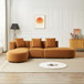 Orby - Sectional Sofa Left Facing - Cognac
