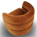 Walden - Swivel Chair - Burnt Orange