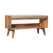 Nordic Style Storage Bench - Oak