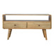 Curved Media Unit - Oak