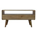 Curved Media Unit - Oak
