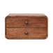 2 Drawer Floating Bedside Table - Caramel