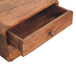 2 Drawer Floating Bedside Table - Caramel