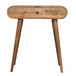 Mini Round Dressing Table - Oak