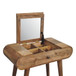 Mini Round Dressing Table - Oak