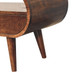 Circular TV Stand - Walnut