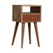 Mini Hand Painted Bedside Table - Brick Red