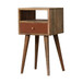 Mini Hand Painted Bedside Table - Brick Red