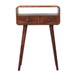 Mini Curved Console Table - Caramel