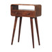 Mini Curved Console Table - Caramel