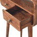 Mini Curved Console Table - Caramel