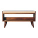 Boucle Nordic Storage Bench - Chestnut