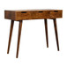 Foldable Mirror Table - Chestnut