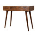 Foldable Mirror Table - Chestnut