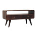 Curved Media Unit - Walnut
