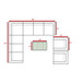 Modern 8 Person Outdoor Seating Group With Cushions - Gray Mix