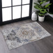 Payas - 2' X 3' Medallion Area Rug - Cream / Gold