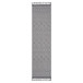 Guros - 2' X 8' Geometric Indoor / Outdoor Area Rug - Gray / White