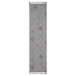 Guros - 2' X 8' Trellis Indoor / Outdoor Area Rug - White / Gray