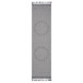 Guros - 2' X 8' Medallion Indoor / Outdoor Area Rug - Gray / White