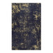 Maval - 4' X 6' Washable Area Rug - Black / Gold