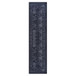 Maval - 2'6'' X 10' Washable Runner Rug - Black / Gray