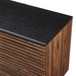 Contemporary Sliding Slat Door Sideboard - Ebony / Dark Walnut