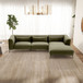 Laley - Right Facing L-Shaped Sectional - Green