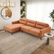 Ella - L-Shaped Left Sectional Couch - Cognac