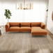 Laley - Right Facing L-Shaped Sectional - Burnt Orange