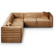Solo - Corner Sectional Sofa - Cognac