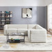 Solo - Corner Sectional Sofa - Cream
