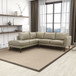 Benson - Sectional Sofa Left Facing Chaise - Beige