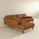 Corbin - Left Facing Sectional Sofa - Tan