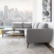 Benson - Sectional Sofa Left Facing Chaise - Gray