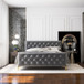 Bailey - King Bed - Dark Gray