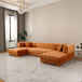 Marlow - U Shape Corner Sofa - Cognac