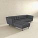 Addison - Left Sectional Sofa - Ash Gray