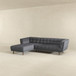 Addison - Left Sectional Sofa - Ash Gray