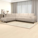 Amara - Left Sectional Sofa - Cream